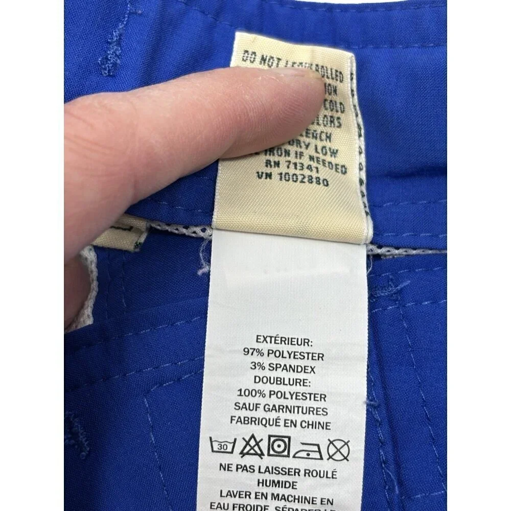 L.L. Bean Boys Light‎ and Dark Blue Drawstring Swim Shorts with Mesh Lining
